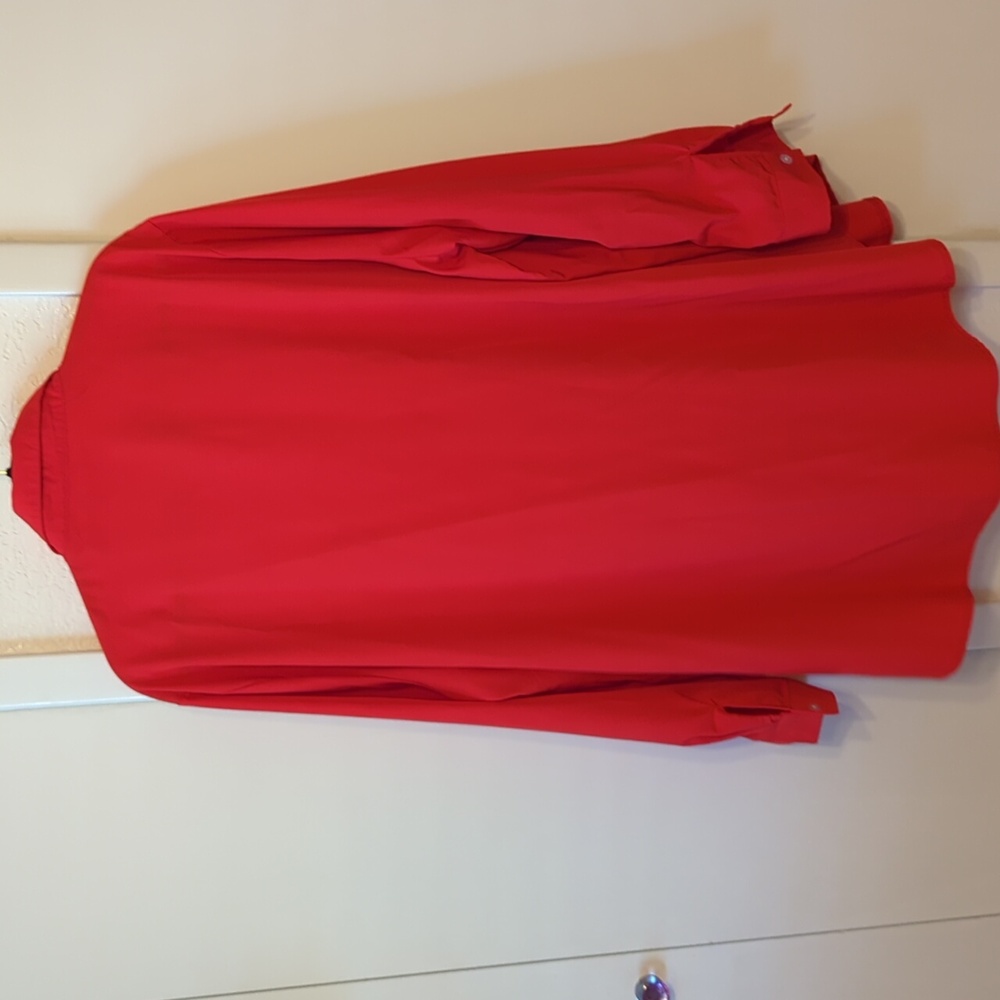Red Button-Up Shirt - Picture 2 of 3